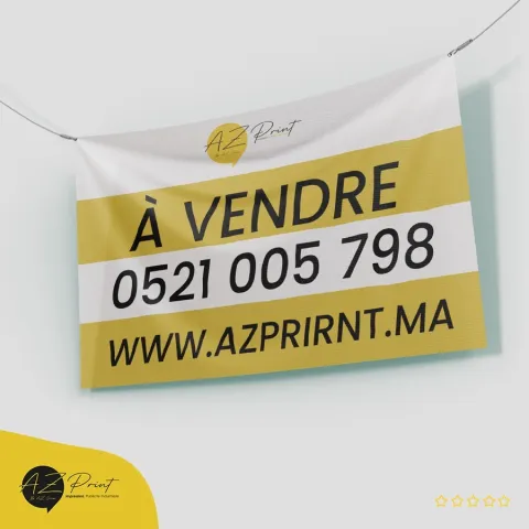 Bâche agence immobilière