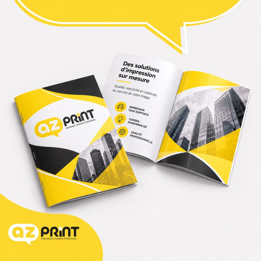 Brochure agrafée