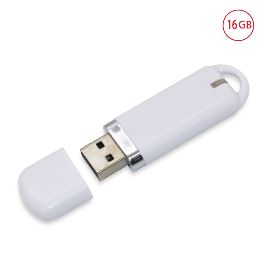 Clé USB publicitaire blanche 16 Go