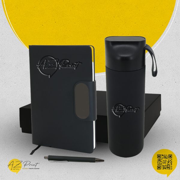 Set Cadeau Not- book, Stylo et Thermos