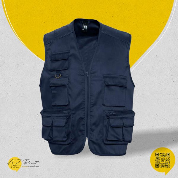 Gilet de Travail Sans Manche Personnalisable – Image 3