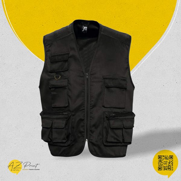 Gilet de Travail Sans Manche Personnalisable – Image 2