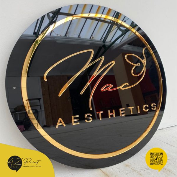 Logo Lumineuse finition Miroir – Image 3
