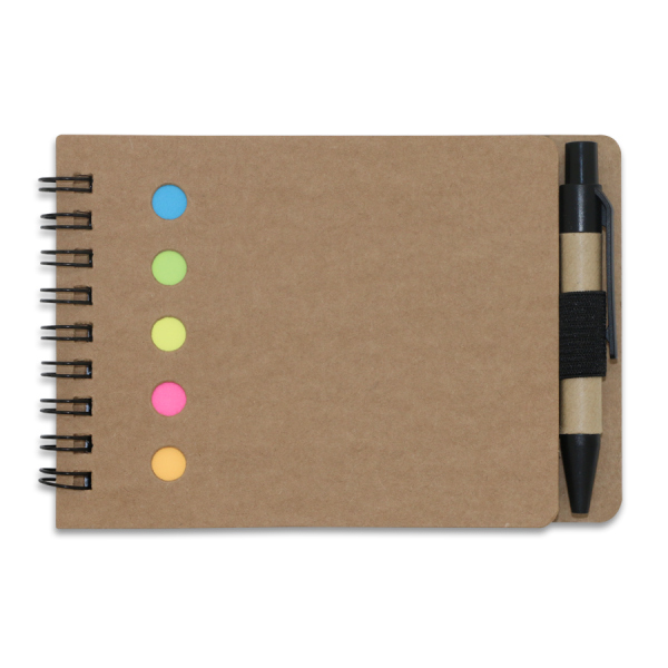 Carnet post-it ecologique avec mini stylo – Image 2