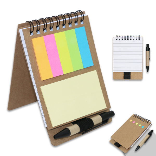 Carnet post-it ecologique avec mini stylo – Image 6