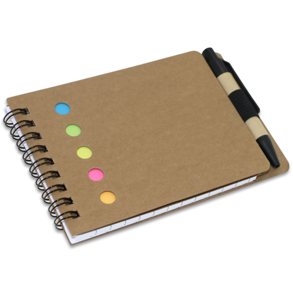 Carnet post-it ecologique avec mini stylo – Image 5