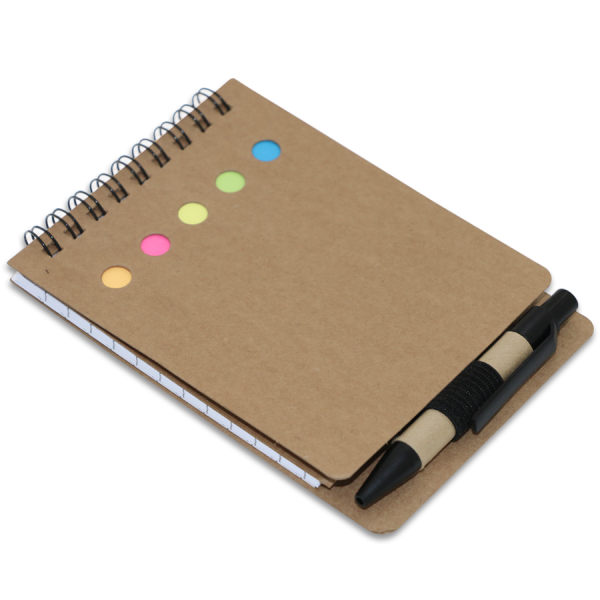 Carnet post-it ecologique avec mini stylo – Image 4